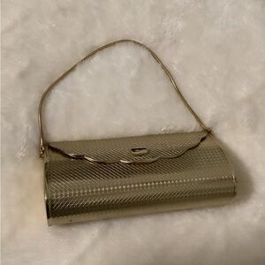 Vintage and Elegant Gold Clutch Bag